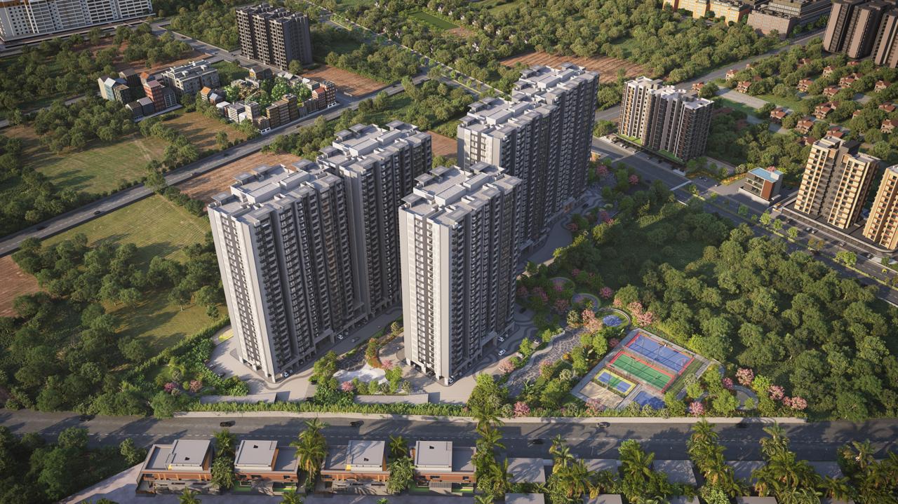 Oasis Grove Residences — Aerial master view